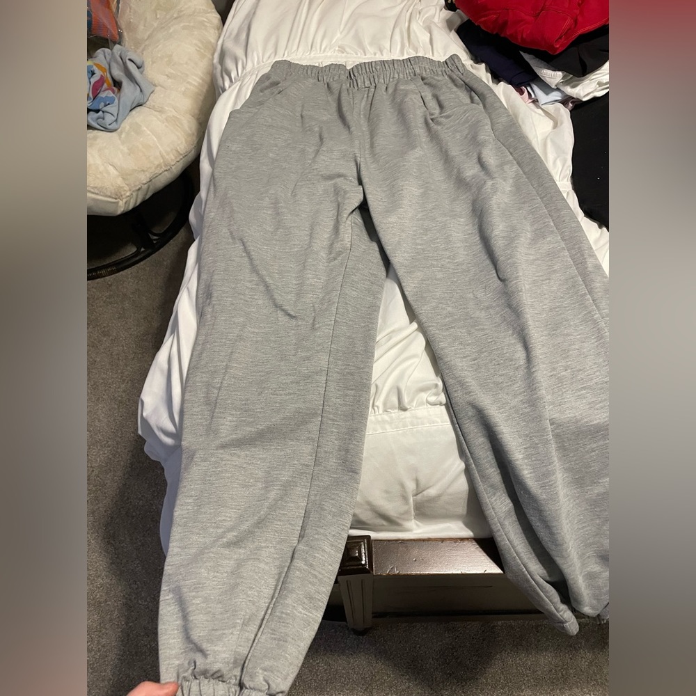 Gray Jogger Style Sweatpants w/ Front Pockets, Shein, Size XL